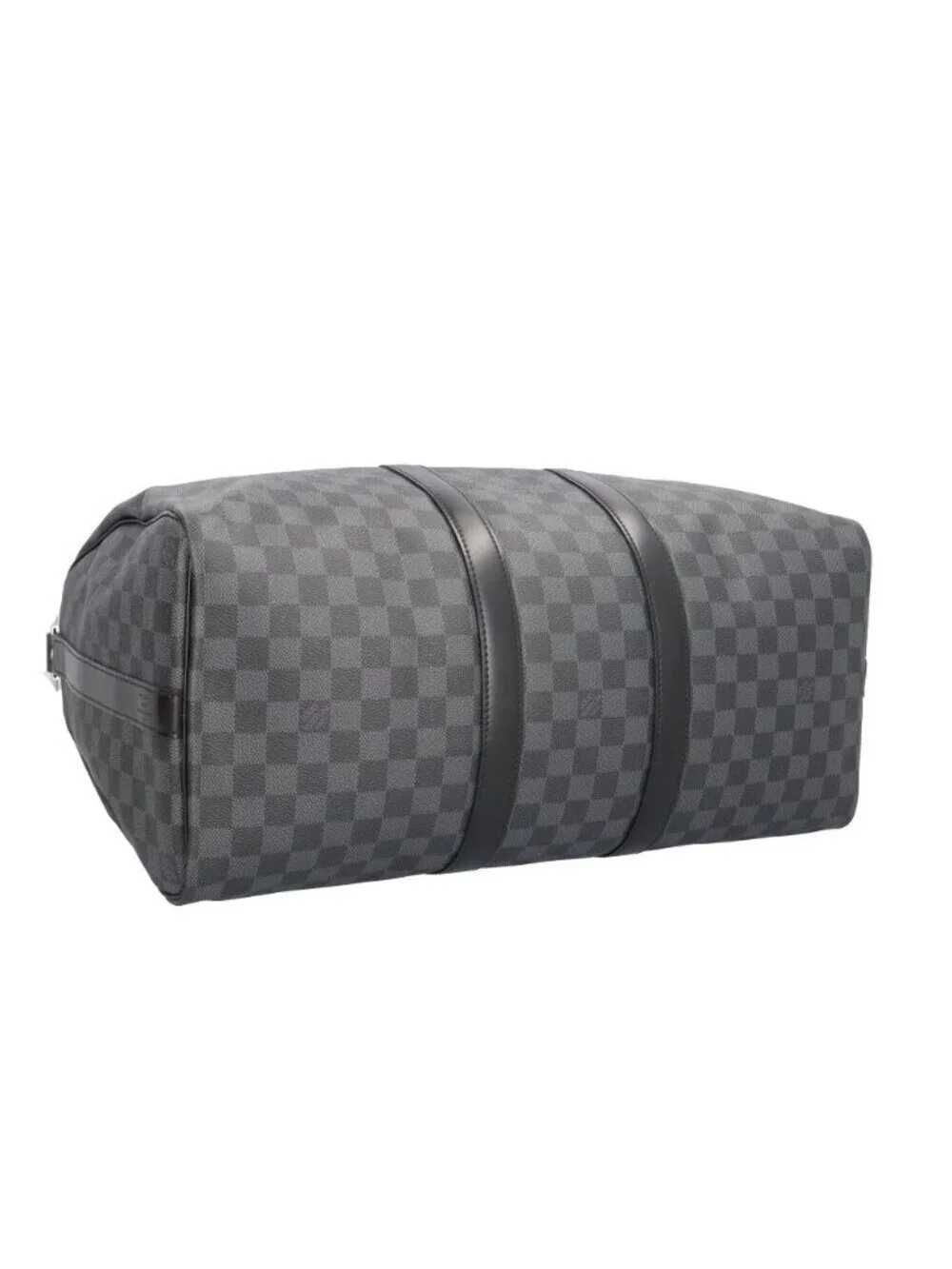 Louis Vuitton Keepall Bandouliere 45 Damier Graphite Boston Bag Canvas Black